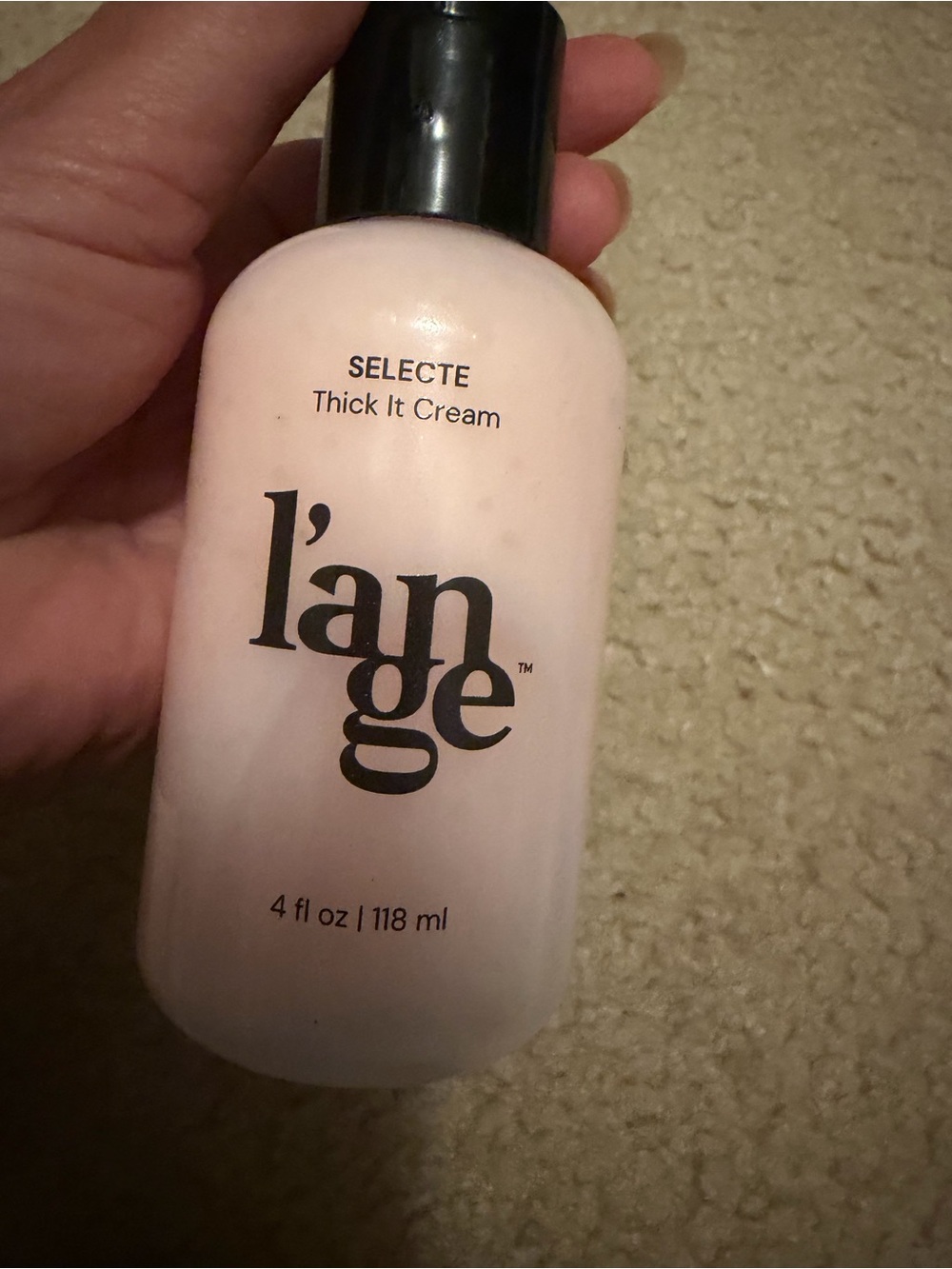 Lange Selecte Thick It Cream – Pale Pink Bottle